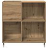 vidaXL Schallplattenschrank mit Regal Artisan-Eiche 85 x 38 x 89 cm