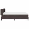 vidaXL Boxspringbett mit Matratze Dunkelbraun 200 x 140 cm Polyester
