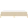 vidaXL Boxspringbett mit Matratze Creme 140 x 200 cm Stoff