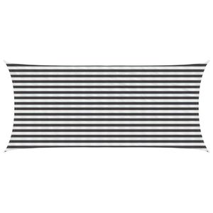 vidaXL Sonnensegel 2 x 4,5 m HDPE Rechteckig Anthrazit und Wei&szlig;