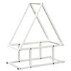 vidaXL Brennholzregal Wei&szlig; 50x25x60 cm Kaltgewalzter Stahl