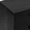 vidaXL Sideboard Schwarz 110x35x70 cm Massivholz Kiefer