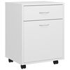 vidaXL Rollschrank Wei&szlig; 45x38x54 cm Holzwerkstoff