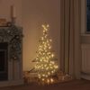 vidaXL Weihnachtsbaum mit 120 LEDs Warmwei&szlig; 120 cm Rattan