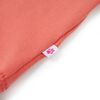 Kinder-T-Shirt mit R&uuml;schen&auml;rmeln Korallenrosa 92