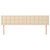 vidaXL Kopfteile Creme 160x5x78/88 cm Stoff