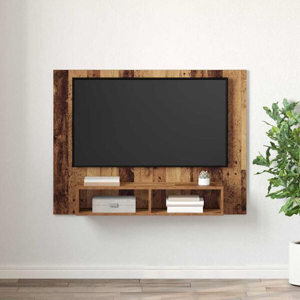 vidaXL TV-Schrankset Altholz 120 x 23,5 x 90 cm Holzwerkstoff