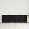 vidaXL Sideboard Schwarz Eichen-Optik 240 x 33 x 70 cm Holzwerkstoff