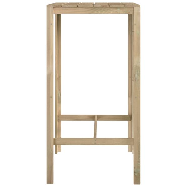 vidaXL Bartisch 60x60x110 cm Impr&auml;gniertes Kiefernholz