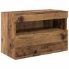 vidaXL TV-Wandger&auml;te mit LED-Lichtleisten 6 pcs Altholz Holzwerkstoff