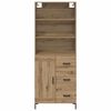 vidaXL Highboard Artisan-Eiche 69,5 x 34 x 180 cm Holzwerkstoff