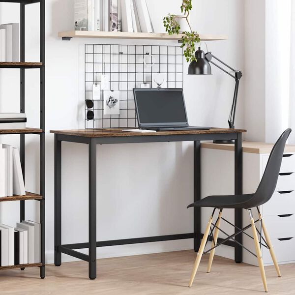 vidaXL Tisch Ger&auml;ucherte Eiche 80 x 50 x 76,5 cm