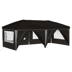 vidaXL Pop-up Partyzelt 575 x 288 x 245 cm Schwarz