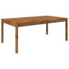 vidaXL Gartentisch Natur 196 x 100,5 x 75 cm Massivholz Akazie