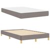 vidaXL Boxspringbett mit Matratze Taupe 120 x 190 cm Stoff