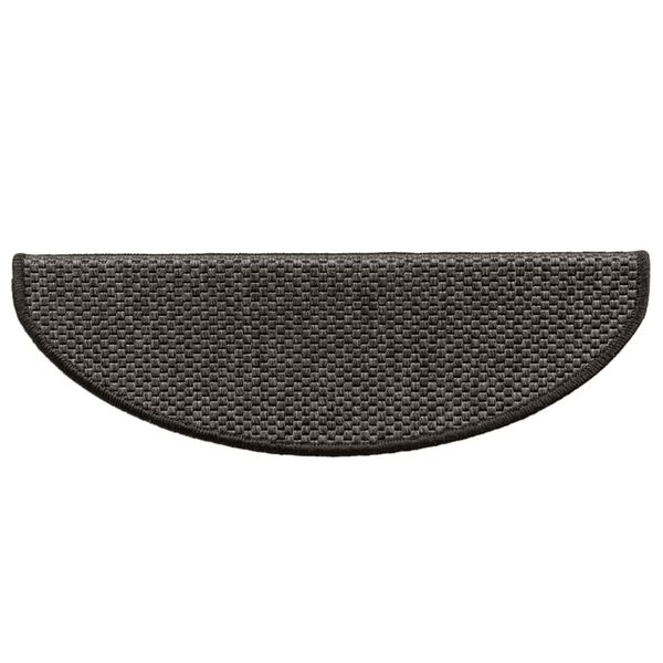 vidaXL Treppenmatten Selbstklebend Sisal 15 Stk. 65x21x4 cm Anthrazit