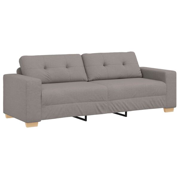 vidaXL Sofa Taupe Gesamtabmessungen: 221 x 80 x 80 cm (B x T x H)