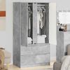 vidaXL Badezimmerschrank Beton Grau 79,5 x 49 x 156 cm Holzwerkstoff