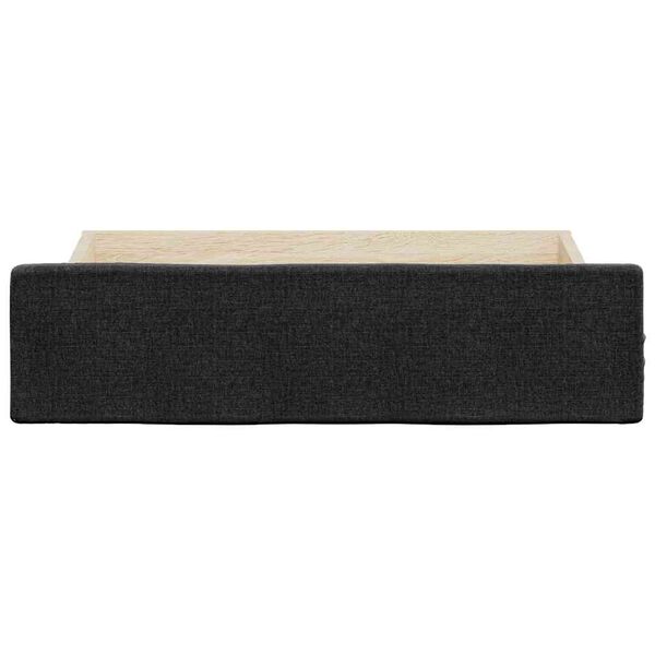 vidaXL Bettschubladen 2 Stk. Schwarz Holzwerkstoff und Stoff