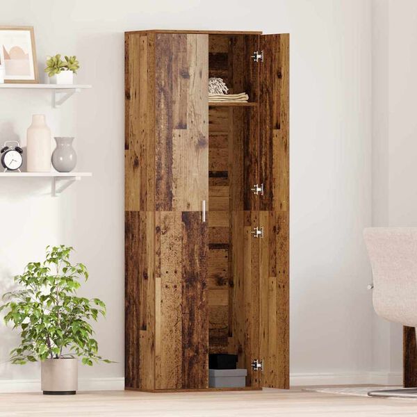 vidaXL Highboard Altholz 60 x 35 x 180 cm Holzwerkstoff