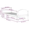 vidaXL Massivholzbett mit 2 Schubladen Honigbraun Kiefer 90x200 cm