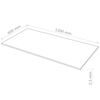vidaXL MDF-Platten 10 Stück Rechteckig 120x60 cm 2,5 mm