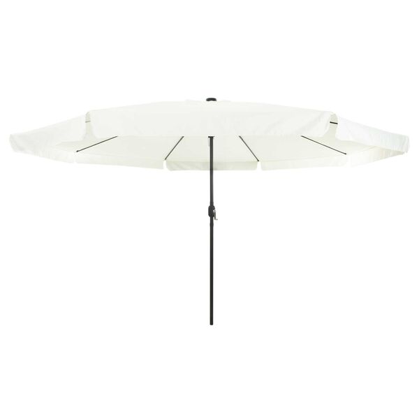 vidaXL Gartenparasol Weiß und Schwarz 395 x 395 x 245 cm