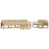 vidaXL Outdoor-Sofagarnitur 6 stk. Wei&szlig; und Beige