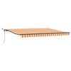 vidaXL Ausziehbare Markise Gelb und Orange 450 x 300 cm Polyester