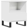 vidaXL Nachttisch Hochglanz-Wei&szlig; 40x35x50 cm Holzwerkstoff