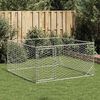 vidaXL Outdoor-Hundezwinger mit T&uuml;r 2x2x1 m Verzinkter Stahl
