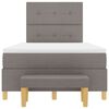 vidaXL Boxspringbett mit Matratze Taupe 120 x 190 cm Stoff