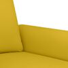 vidaXL 3-tlg. Sofagarnitur mit Kissen Gelb Samt