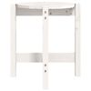 vidaXL Couchtisch Wei&szlig; &Oslash; 42,5x45 cm Massivholz Kiefer