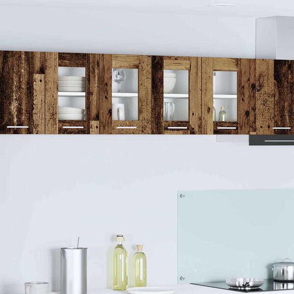 vidaXL H&auml;ngeschrank mit Speicher Altholz 60 x 31 x 40 cm Holzwerkstoff