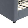 vidaXL Tagesbett Dunkelgrau 100x200 cm Samt