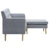 vidaXL Sofa L-Form Stoff 171,5x138x81,5 cm Hellgrau