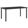 vidaXL Garten Essgruppe mit Kissen 5 pcs Schwarz Poly-Rattan