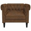 vidaXL Chesterfield-Sessel Braun Stoff