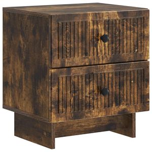 vidaXL Nachttisch Ger&auml;ucherte Eiche 43 x 34,5 x 47,5 cm Holzwerkstoff
