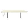 vidaXL Markise Manuell Einziehbar mit Pfosten 6x3,5 m Creme