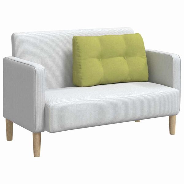 vidaXL R&uuml;cken Kissen Hellgr&uuml;n 80 x 24 x 50 cm Stoff