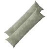 vidaXL Kissenbezug 2 stk. HEERLEN Gr&uuml;n 40 x 145 cm Chenille-Stoff