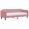 vidaXL Tagesbett mit Matratze Rosa 80x200 cm Samt