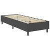vidaXL Boxspring-Bettgestell Grau Stoff 100x200 cm