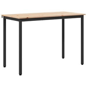 vidaXL Esstisch Natur 110 x 55 x 75 cm Massives Kiefernholz