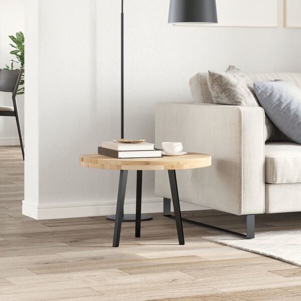 vidaXL Tischplatte Rund &Oslash;60x4 cm Massivholz Akazie