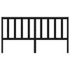 vidaXL Kopfteil Schwarz 186x4x100 cm Massivholz Kiefer