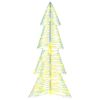 vidaXL Weihnachtsbaum mit 100 LEDs Warmes Wei&szlig; 120 cm PET
