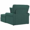 vidaXL Chaise Lounge mit Rock Dunkelgr&uuml;n 91 x 157 x 91 cm Stoff